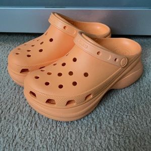 New orange platform crocs!